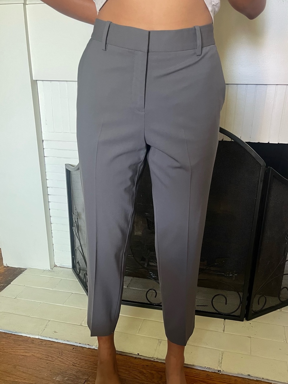 Theory Charcoal Gray Tailored Dress Pants